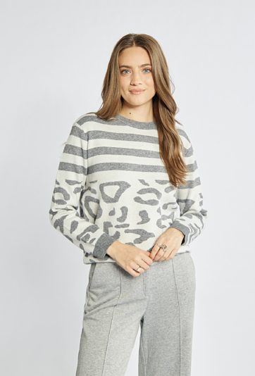 Sweter damski z wzorem