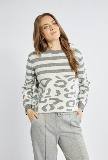 Sweter damski z wzorem