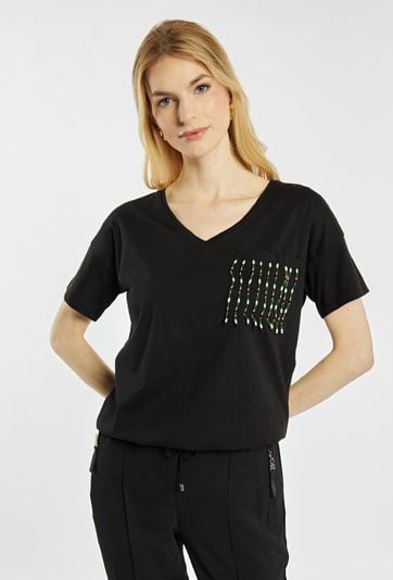 T-shirt damski z bawełny