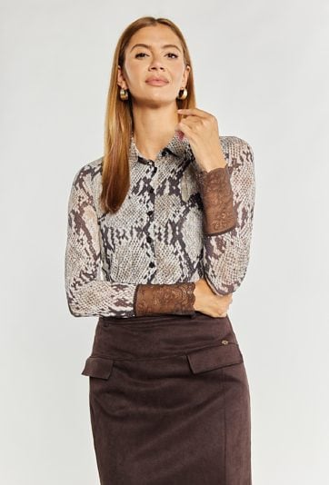 Koszula damska z wzorem