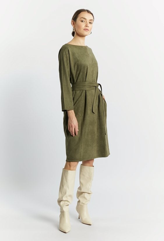 Dzianinowa sukienka damska