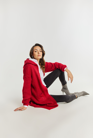 Dłuższy kardigan damski