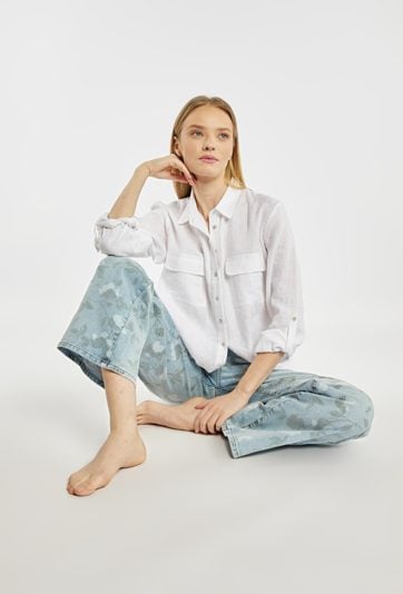 Lniana koszula damska