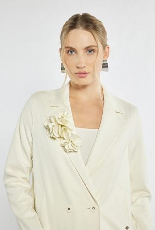 Damska marynarka z imitacji zamszu