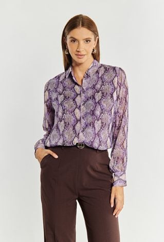 Wzorzysta koszula damska