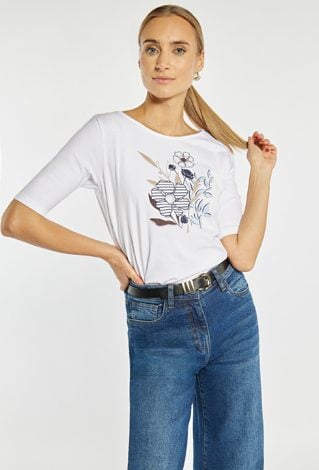 T-shirt damski z wzorem