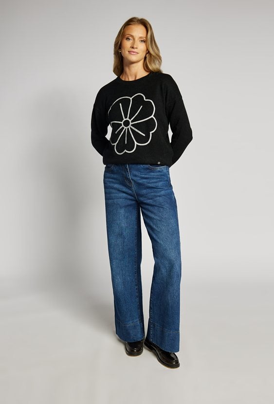 Sweter damski z wzorem