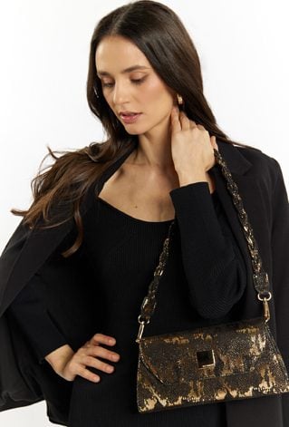 Kopertówka z wzorzystym panelem