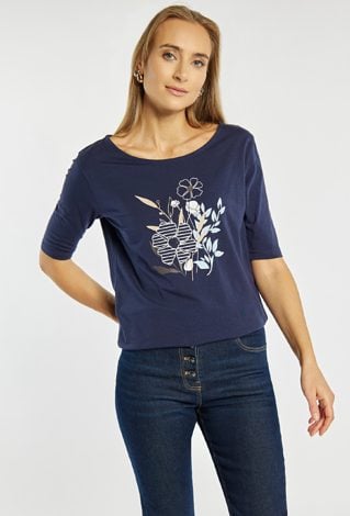 T-shirt damski z wzorem