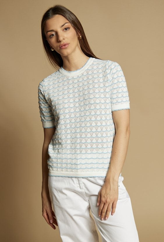 Sweter damski ażurowy