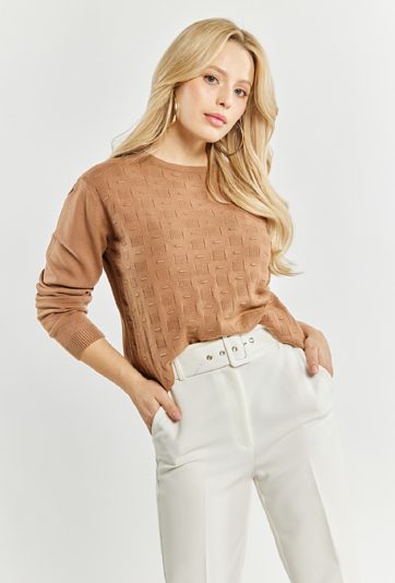 Wiskozowy sweter damski