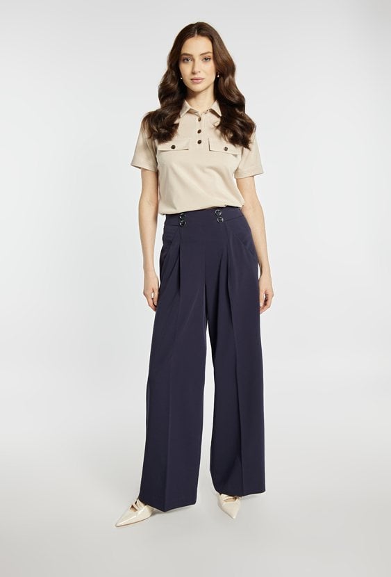 Spodnie z szeroką nogawką