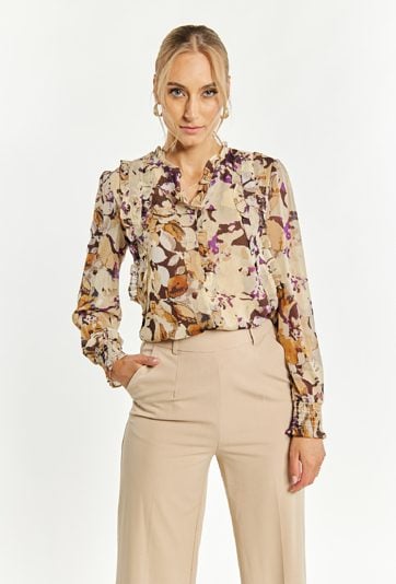 Wzorzysta bluzka damska