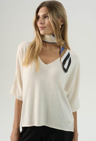 Lekki sweter domieszką wełny