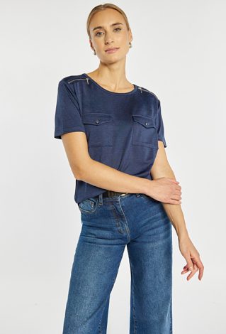 T-shirt z kieszonkami