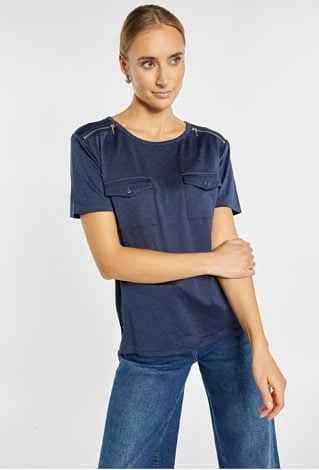 T-shirt z kieszonkami