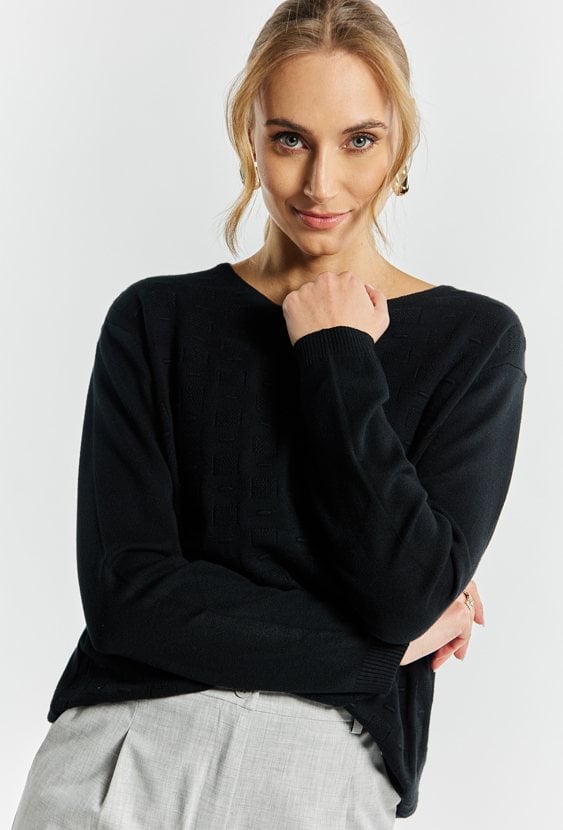 Wiskozowy sweter damski