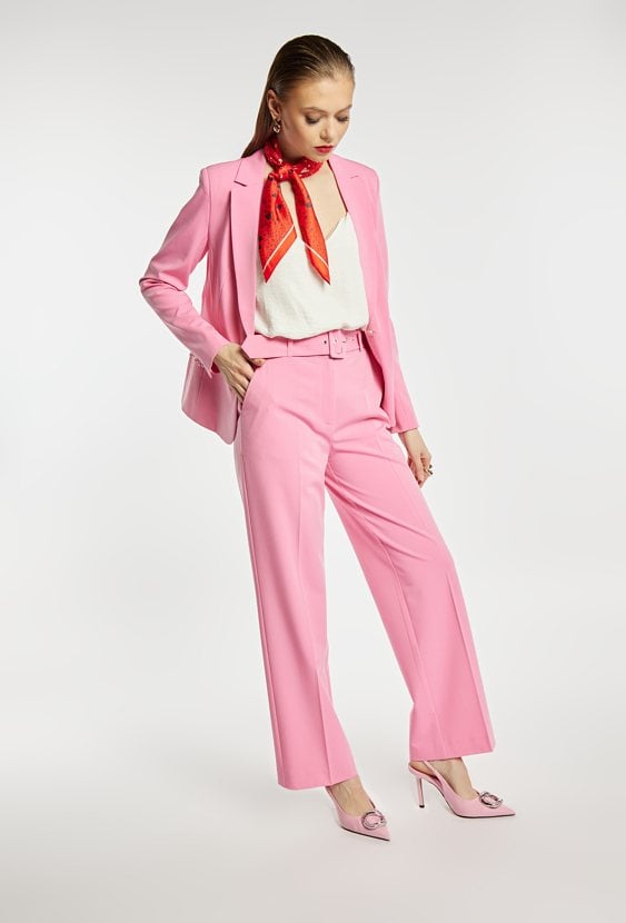 Eleganckie spodnie w różowym kolorze