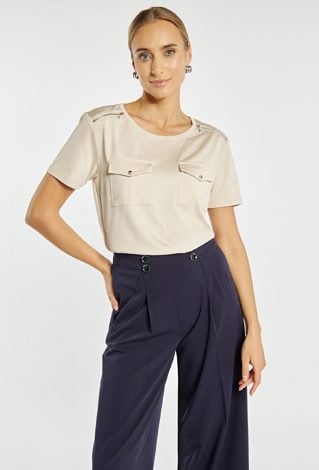 T-shirt z kieszonkami