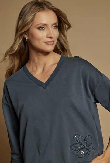 Bluza damska z haftem