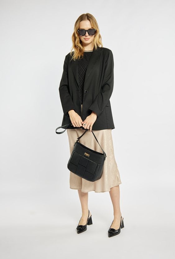 Torba z geometrycznym wzorem