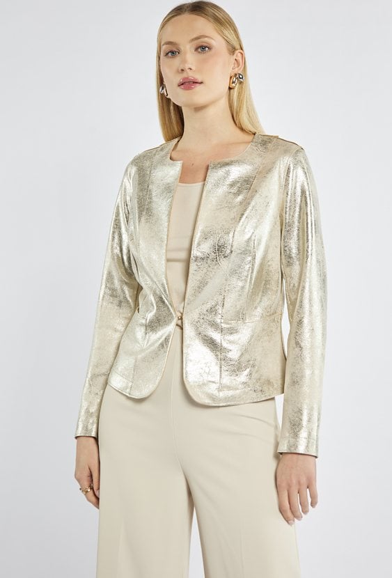 Metaliczny żakiet