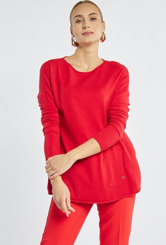 Sweter z kieszonkami