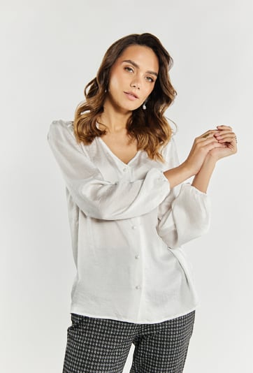 Elegancka bluzka z marszczeniem