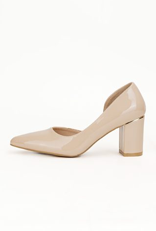 Czółenka z połyskiem