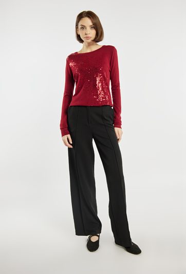Sweter z cekinami