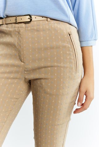 Spodnie damskie z paskiem