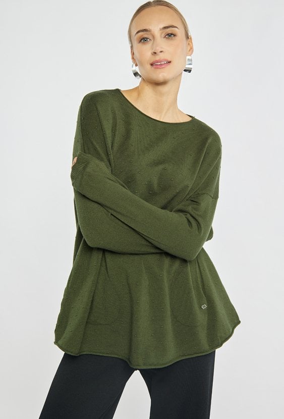 Sweter z kieszonkami