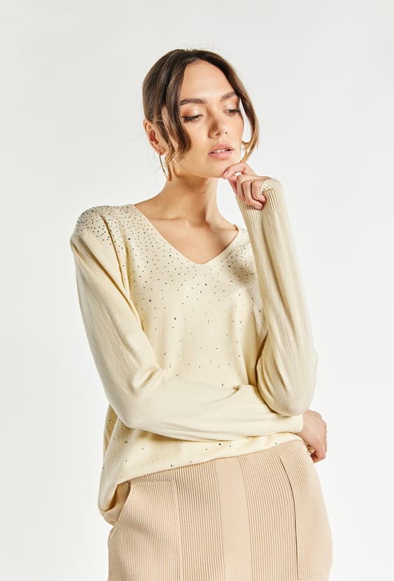 Sweter damski z wełny