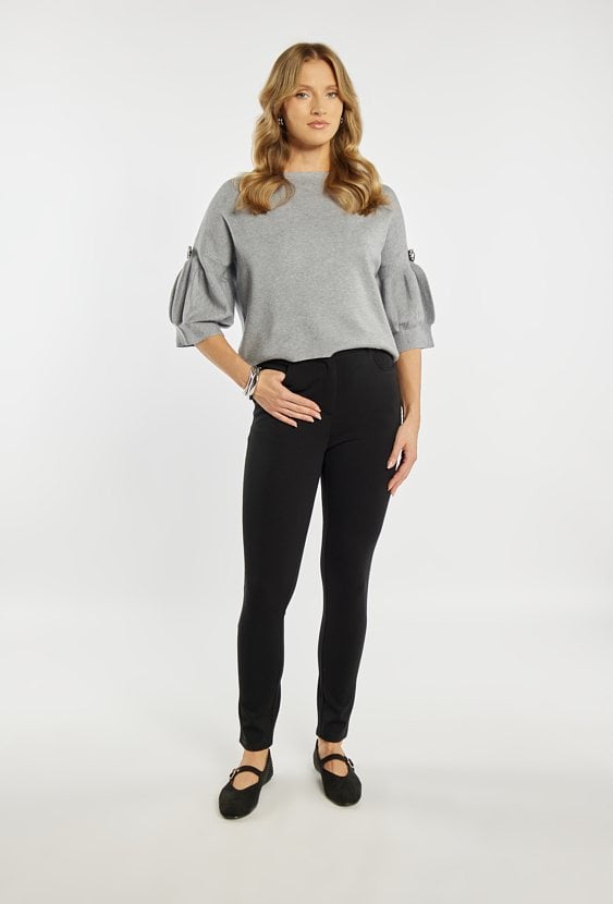 Czarne spodnie damskie