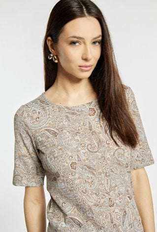 Wzorzysta bluzka damska