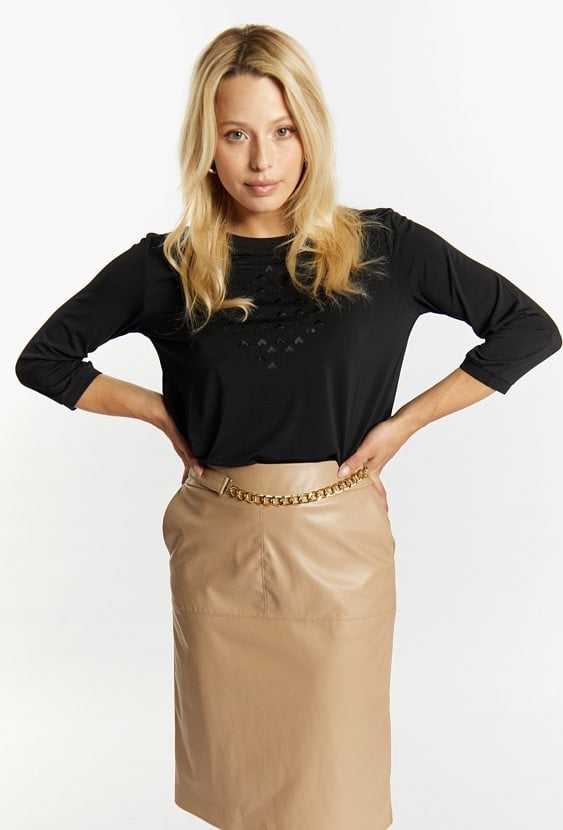 Dzianinowa bluzka damska