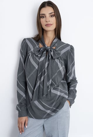 Bluzka damska z wiązaniem