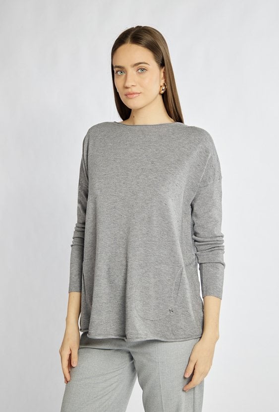 Sweter z kieszonkami