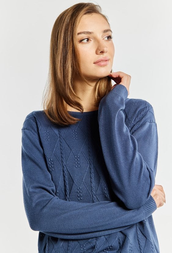 Wiskozowy sweter damski