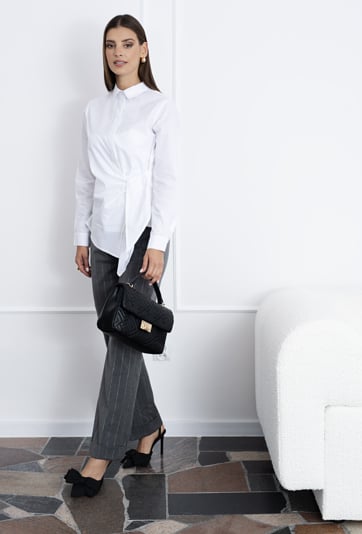 Koszula damska z wiązaniem