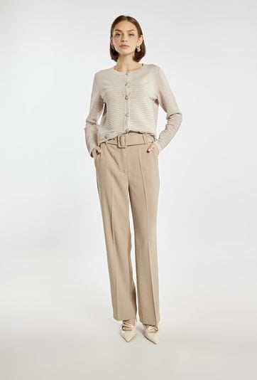 Eleganckie spodnie z paskiem