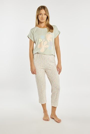 Spodnie od piżamy z kwiatowym wzorem