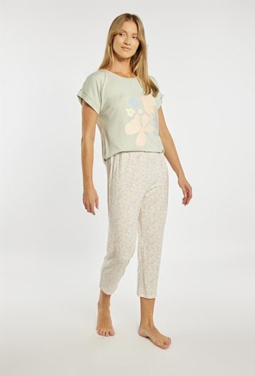 Spodnie od piżamy z kwiatowym wzorem