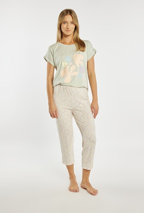 Spodnie od piżamy z kwiatowym wzorem