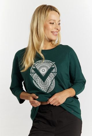 Dzianinowy T-shirt damski