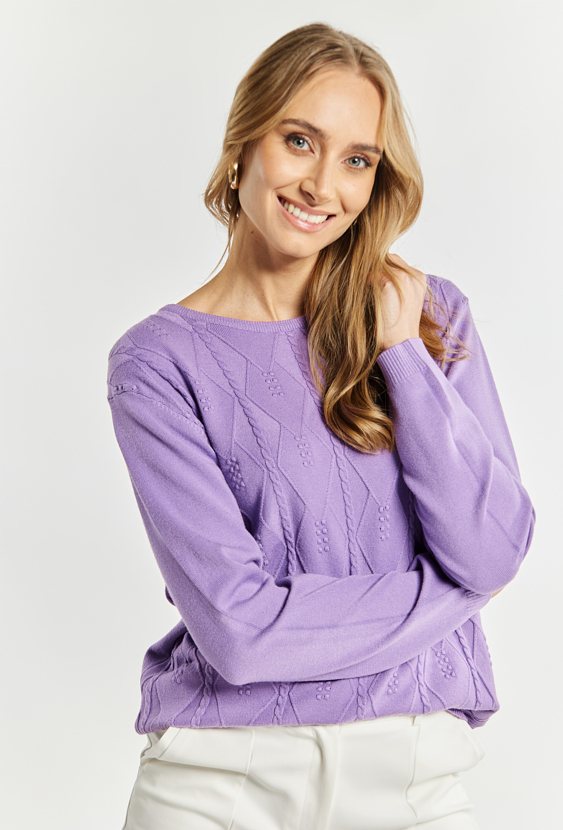 Wiskozowy sweter damski