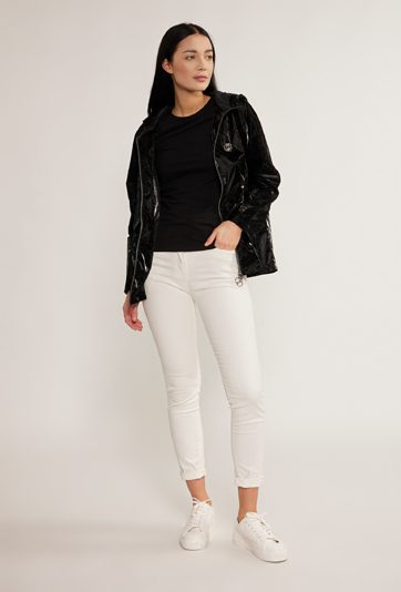 Kurtka z delikatnym, zwierzęcym wzorem