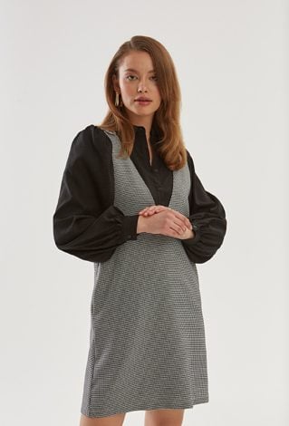 Mini sukienka w pepitkę