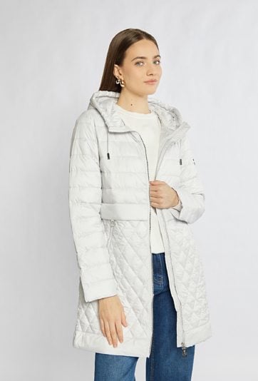 Elegancki płaszcz z pikowaniem