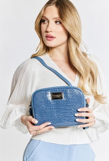 Torba crossbody z  krokodylim wzorem